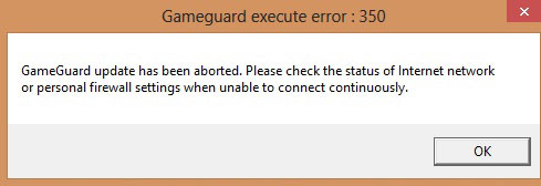 GameGuard Error 350